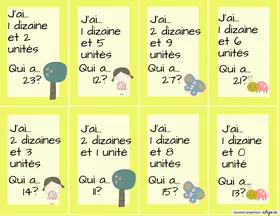 J'ai... Qui a... 10 à 29