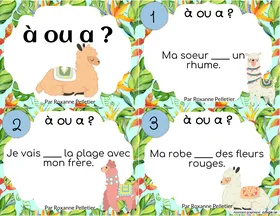 Homophone a/à