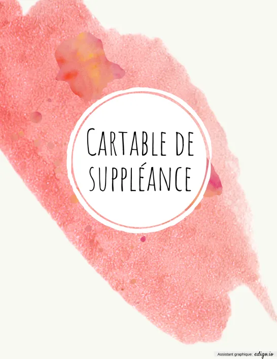 Cartable de suppléance