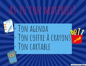 As-tu ton matériel