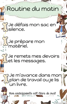 Routine du matin