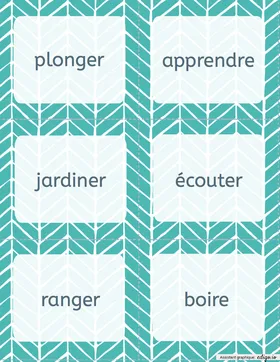Cartes verbes infinitif