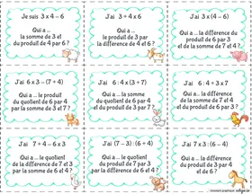 J'ai ...  qui a... vocabulaire