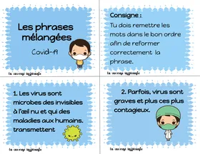 Les phrases mélangées covid-19