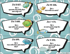 J'ai, qui a? Nombres et lettres