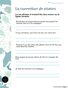 Correction de phrases