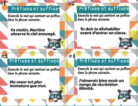 Préfixes et suffixes