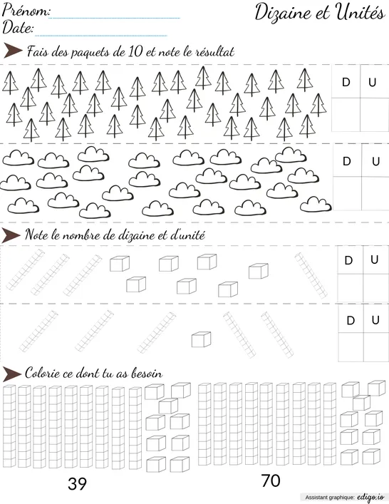 Dizaines et unités