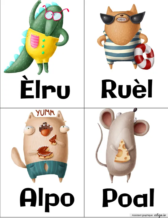 Cartes à jouer - Animaux VC