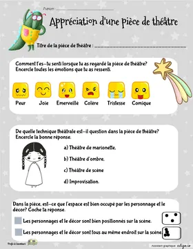 Appréciation (art dramatique 1er cycle)
