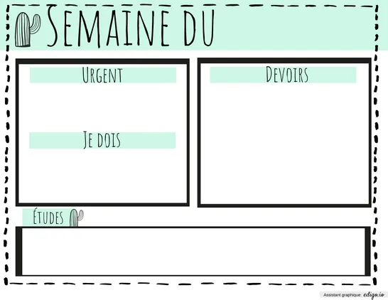 Plan de travail