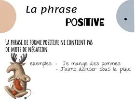 Phrase positive et négative