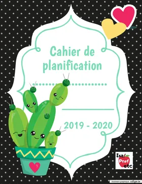 Cahier de planification - IsaProfEtc