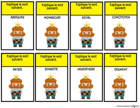 Vocabulaire fête du roi