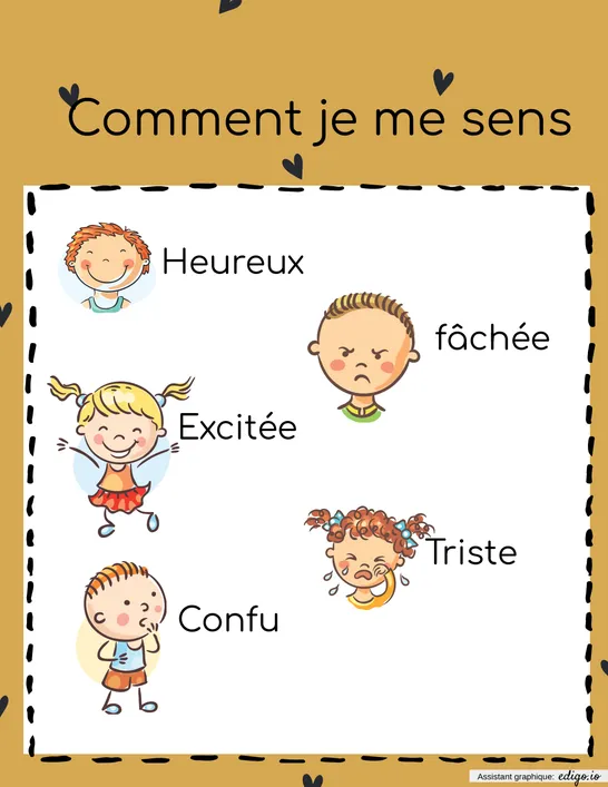 Affiche - sentiments