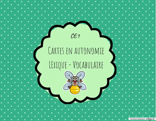 Cartes autonomie CE1