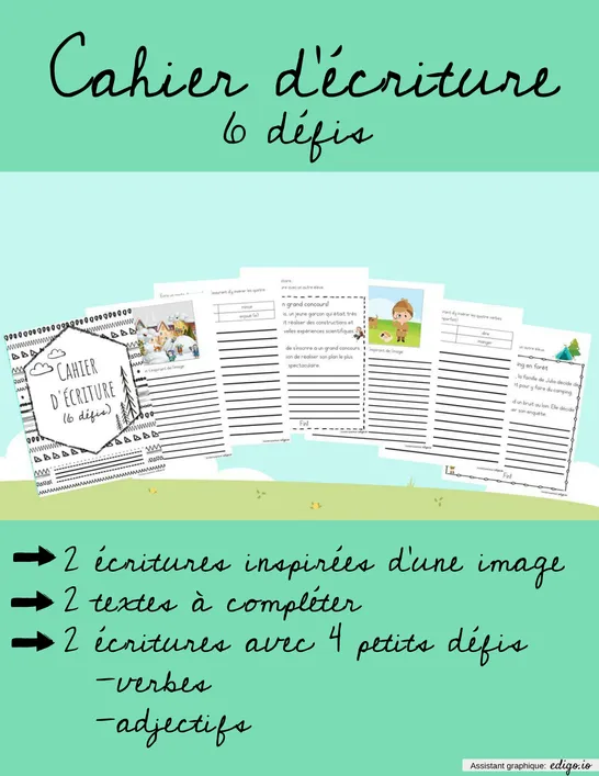 Cahier d'écriture