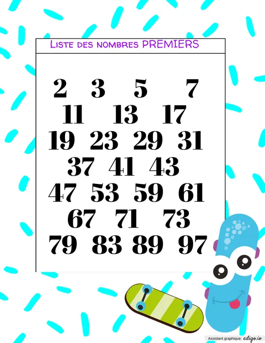 Liste des nombres premiers