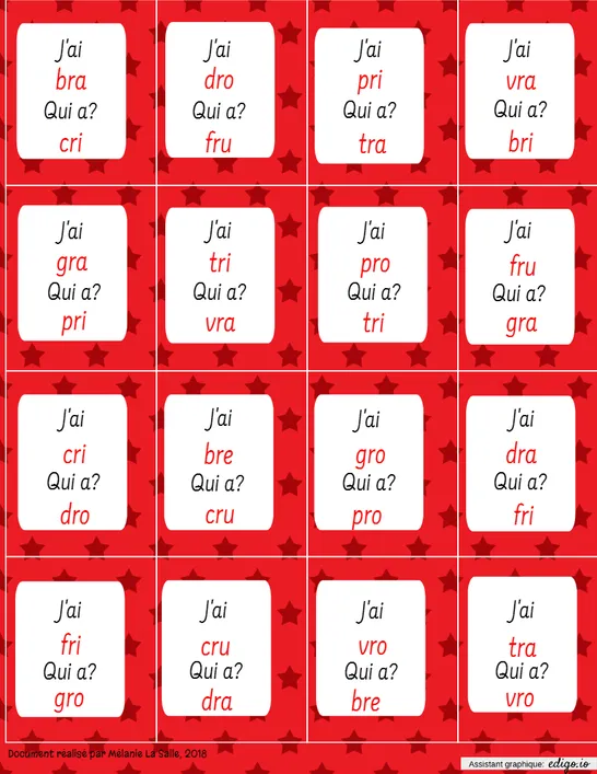 J'ai... Qui a... - ccv avec R