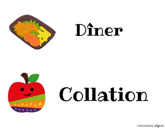 Menu du jour__ avec pictos (simple)