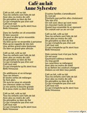 Café au lait d'Anne Sylvestre