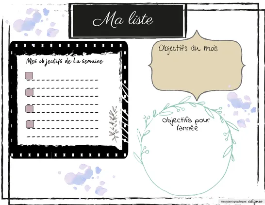 Liste objectif