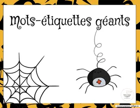 Mots-étiquettes géants - L'halloween