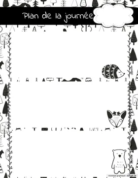 Plan journalier - planification