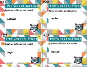 Préfixes et suffixes