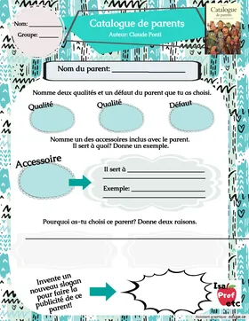 Catalogue de parents - Résumé - IsaProfEtc