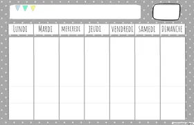 Calendrier réutilisable