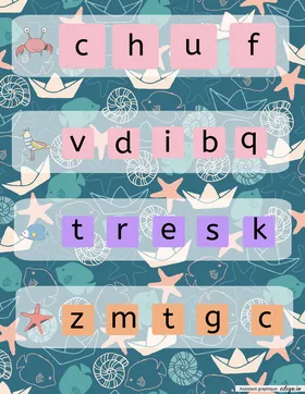 Jeu : ranger les lettres dans l'ordre alphabétique