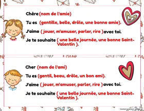 Aide-mémoire Saint-Valentin