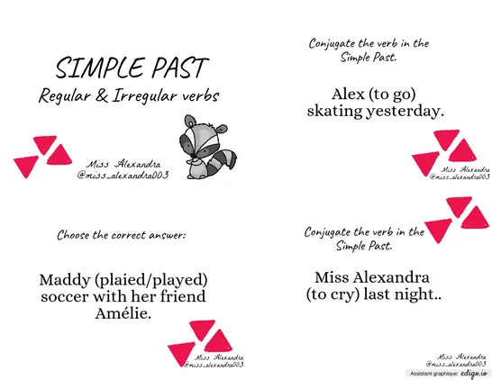 Simple Past - Task Cards