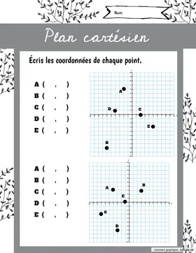 Plan cartésien - nb