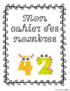Page de garde cahier des nombres