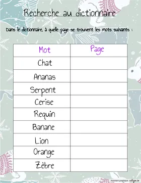 Dictionnaire