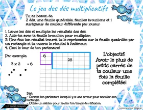 Le jeu des dés multiplicatifs