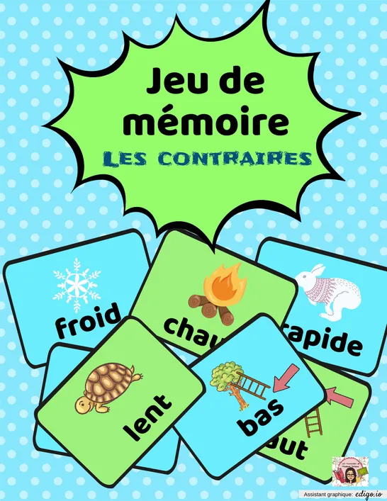 Jeu de mémoire- Les contraires
