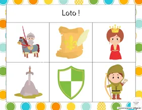 Jeu de Loto - Chevaliers