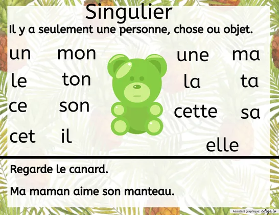 Singulier et Pluriel