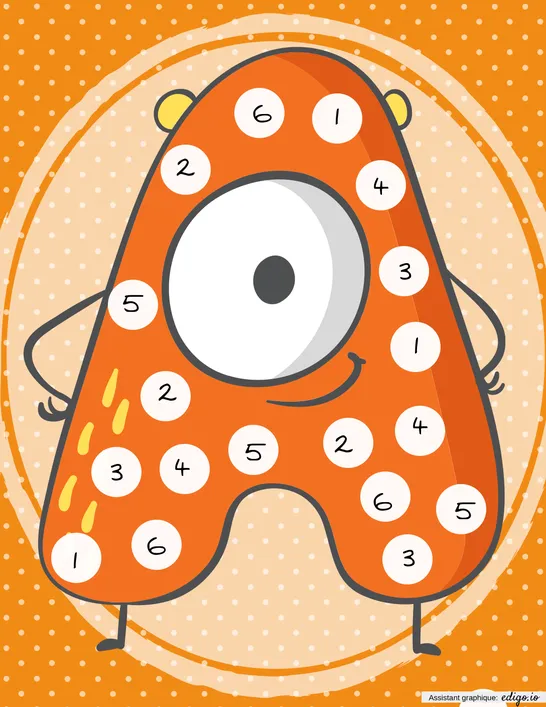 Roule le dé et couvre le monstre de boutons