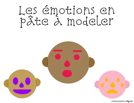 Fiches pâte à modeler émotions