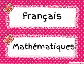 Étiquettes matières