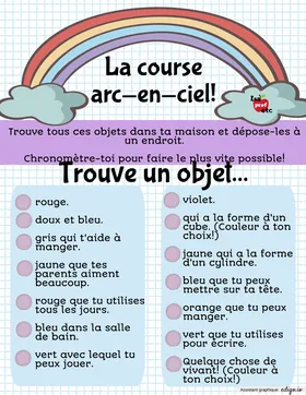 La course arc-en-ciel