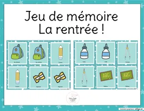 Jeu de mémoire - La rentrée