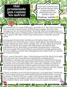 Test de lecture - jungle