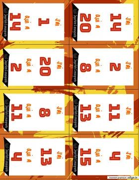 J'ai qui a - nombres 0-20