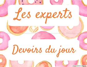 Experts+devoirs étiquettes