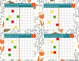 Cartes à tâches géométriques